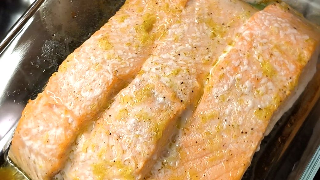 Baked Salmon with Lemon Zest