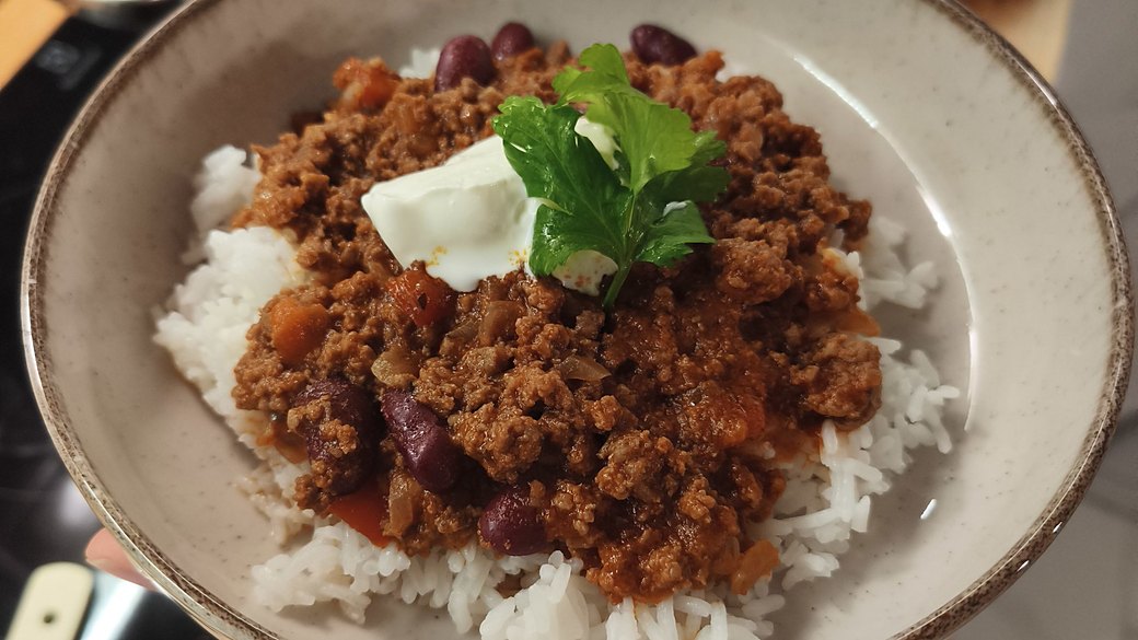 Chili con carne maison aux haricots rouges
