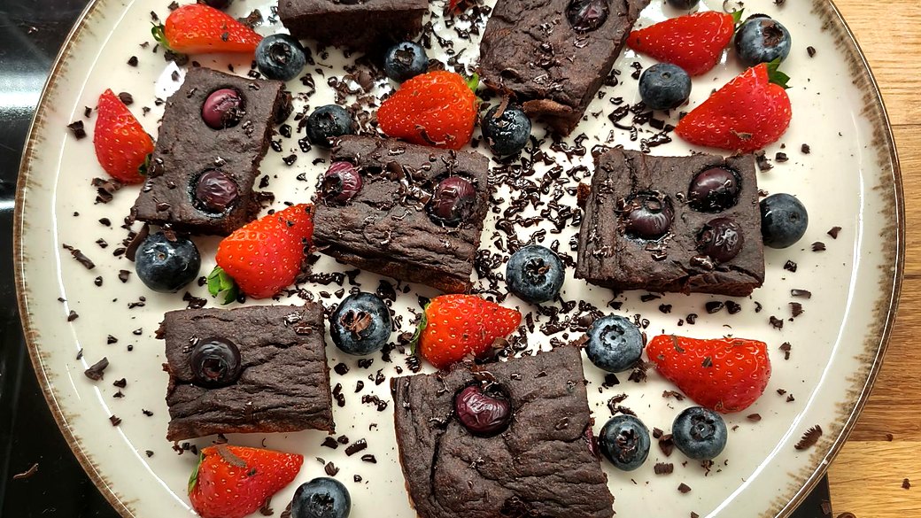 Zdrowe brownie z batata i banana