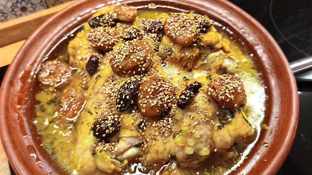 Easy Turkey Tajine with Apricots and Raisins