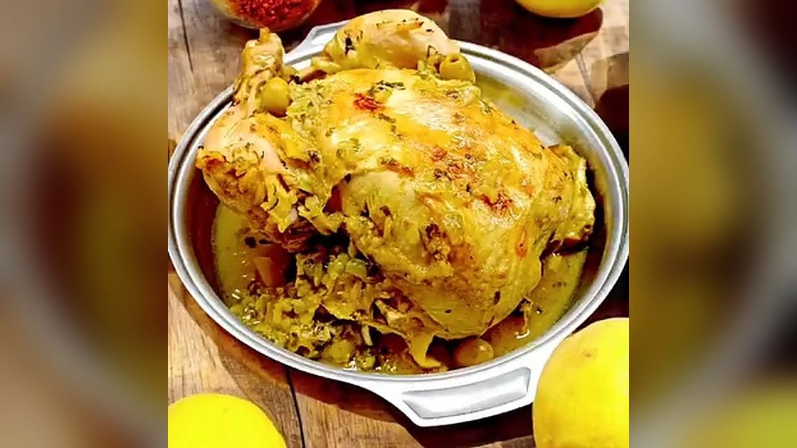 Whole Chicken with Preserved Lemons